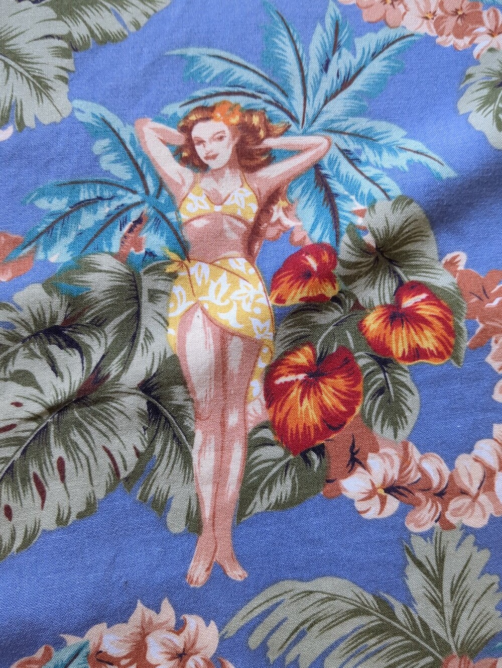 KOKO ISLAND Vintage Hawaiian Aloha shirt Pin-up Girls